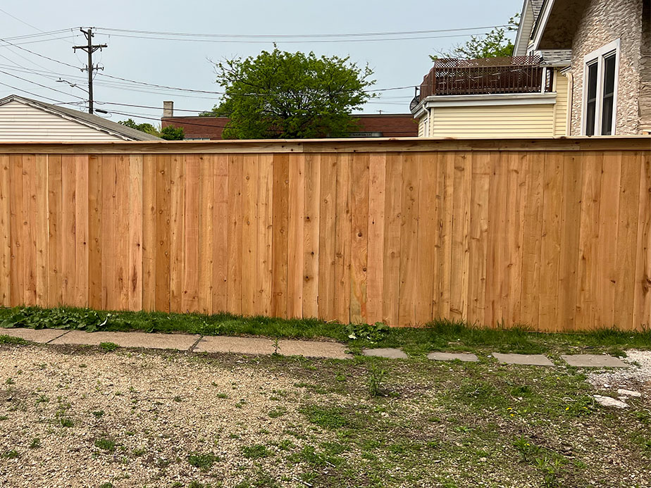 Blaine Minnesota wood privacy fencing